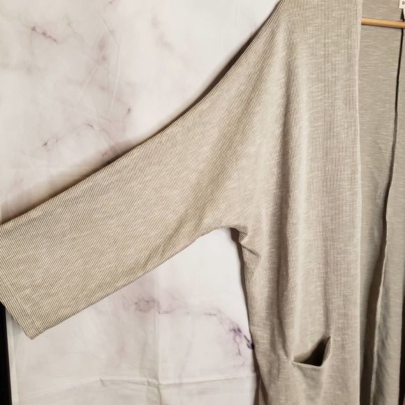 Donni. Ribbed Sandwash Sweater Coat Cardigan Sweater OS - Picture 4 of 10